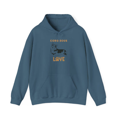Corgi Love Hoodie, Cozy Sweatshirt, Dog Lover Gift, Pet Appreciation, Cute Animal Apparel, Perfect for Birthdays & Celebrations