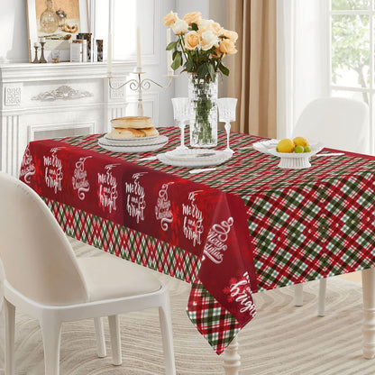 Festive Christmas Tablecloths in 7 Vibrant Colors for Holiday Cheer