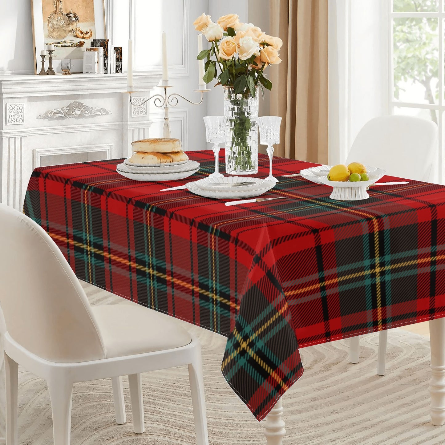 Festive Christmas Tablecloths in 7 Vibrant Colors for Holiday Cheer