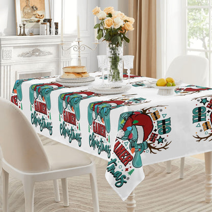 Festive Christmas Tablecloths in 7 Vibrant Colors for Holiday Cheer