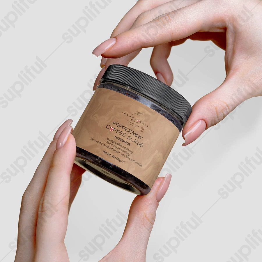 Peppermint Coffee Scrub | Organic Exfoliating | Anti-Aging - Iron Phoenix GHG