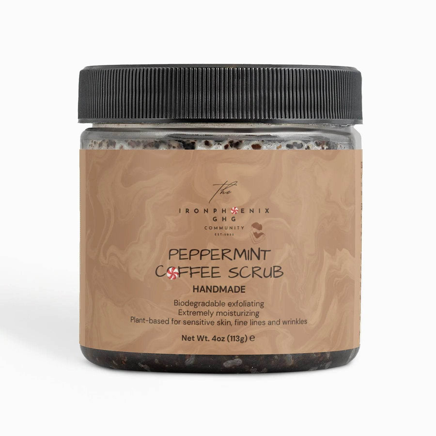Peppermint Coffee Scrub | Organic Exfoliating | Anti-Aging - Iron Phoenix GHG