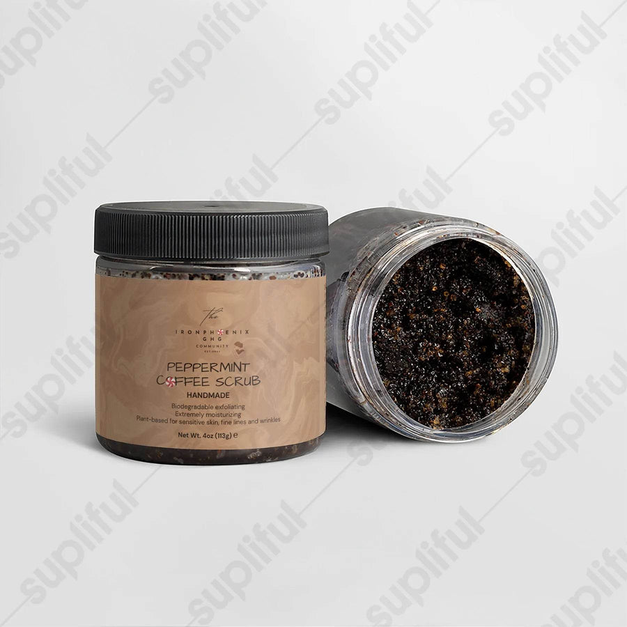 Peppermint Coffee Scrub | Organic Exfoliating | Anti-Aging - Iron Phoenix GHG