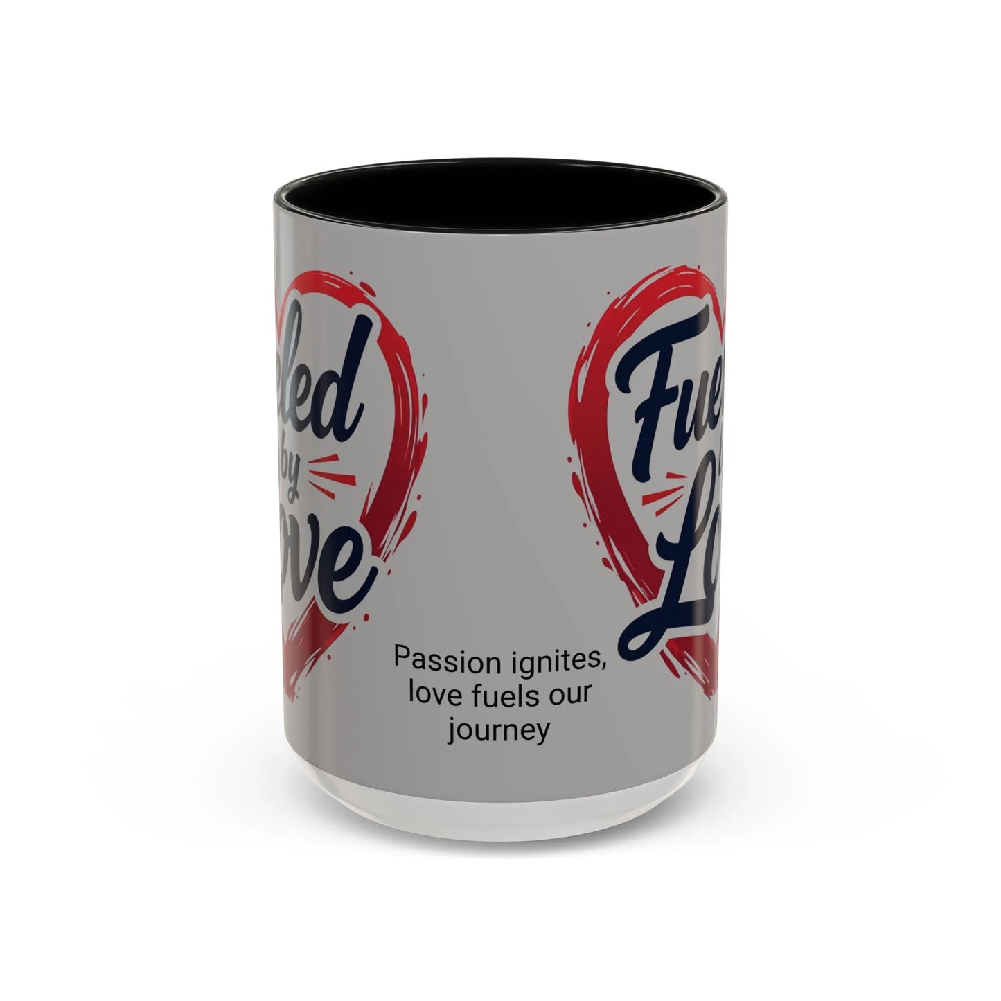 Fueled by Love Coffee Mug - Perfect for Gifts, Romantic Mug, Wedding Gift, Anniversary, Coffee Lovers, Heart Design
