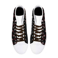 Mens Christmas Inspired Rubber High Top Canvas Shoes with Graffiti Style - Image 6