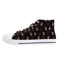 Mens Christmas Inspired Rubber High Top Canvas Shoes with Graffiti Style - Image 2