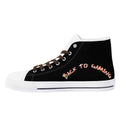 Mens Christmas Inspired Rubber High Top Canvas Shoes with Graffiti Style - Image 4