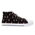 Mens Christmas Inspired Rubber High Top Canvas Shoes with Graffiti Style - Image 5