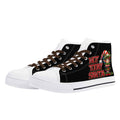 Mens Not Today Santa Canvas High Top Shoes with Rubber Outsole - Image 1