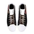 Mens Not Today Santa Canvas High Top Shoes with Rubber Outsole - Image 6