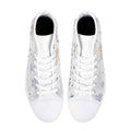 Elegant Womens Christmas Canvas High Top Sneakers with 2.4cm Heel - Image 6