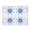 Flannel Blanket – Blue Snowflake Pattern, Cozy Breathable Warmth - Image 4
