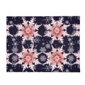 Cozy Snowflake Blanket – Midnight Blue and Pink Flannel - Image 4