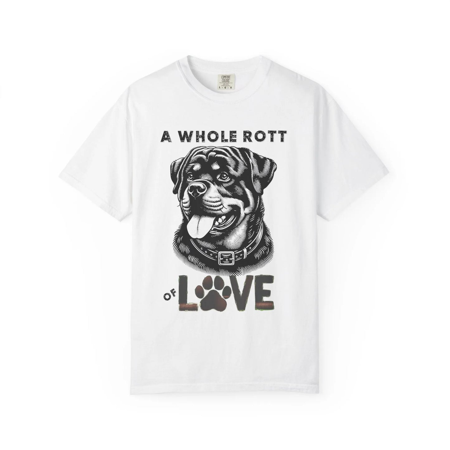 Rottweiler Love T-Shirt, Unisex Pet Lover Tee, Cute Dog Lover Gift, Dog Mom Shirt, Animal Adoption Awareness Clothing