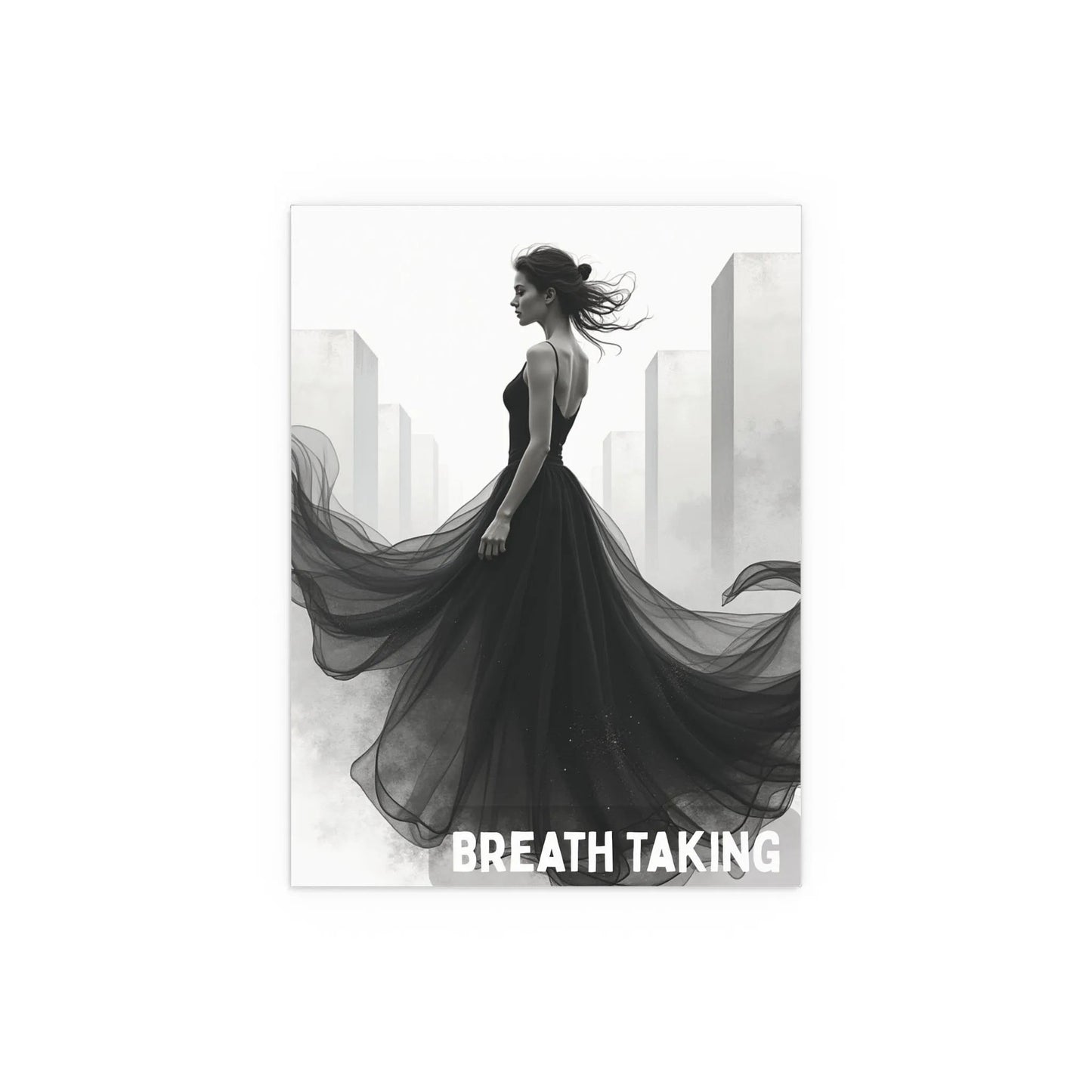 Architectural Muse Silk Poster – Modern Art, Home Décor, Gift - Iron Phoenix GHG