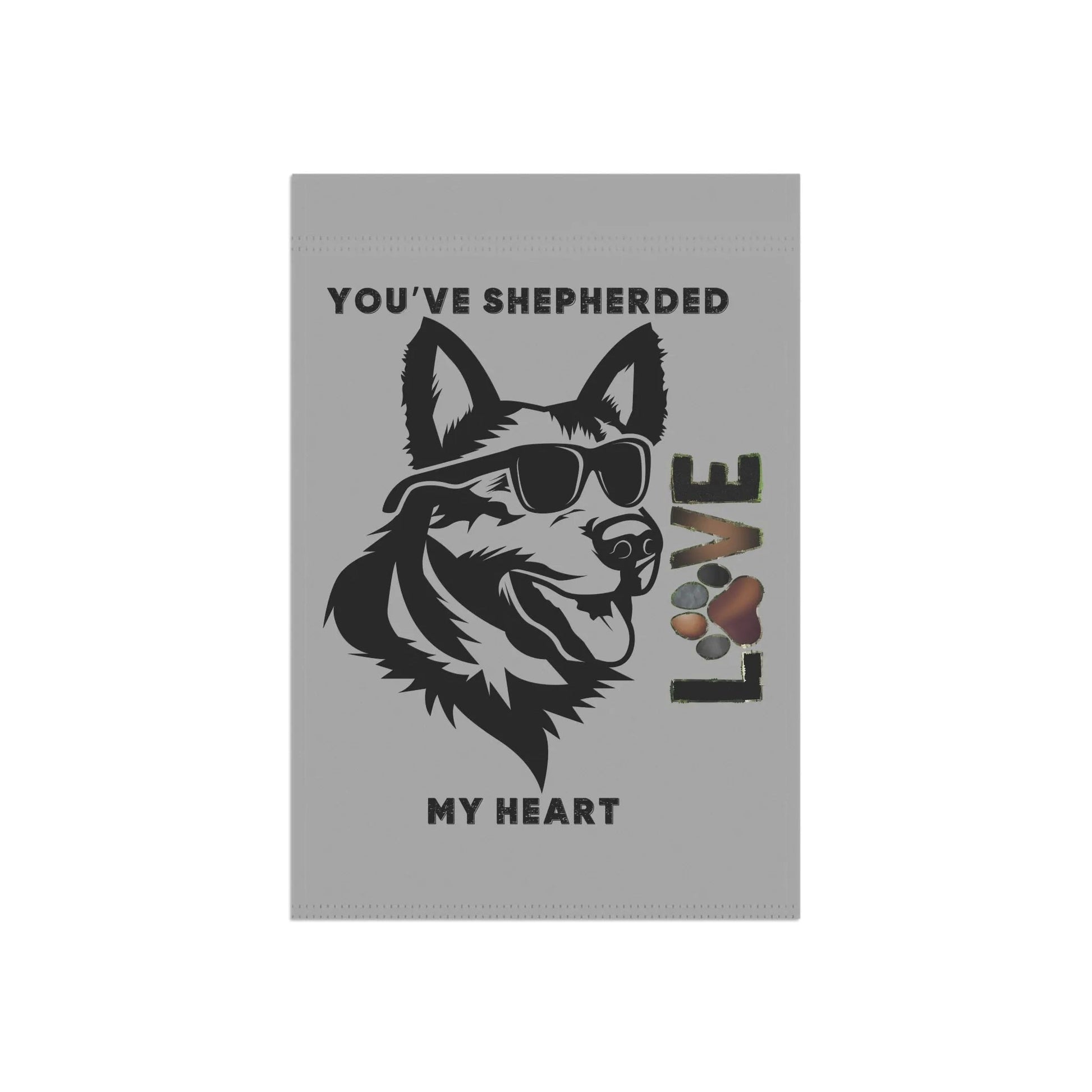 Cute Dog Love Garden Banner, Pet Lover Decor, Outdoor Flag, Heartwarming Home Decoration, Gift for Dog Owners - Iron Phoenix GHG