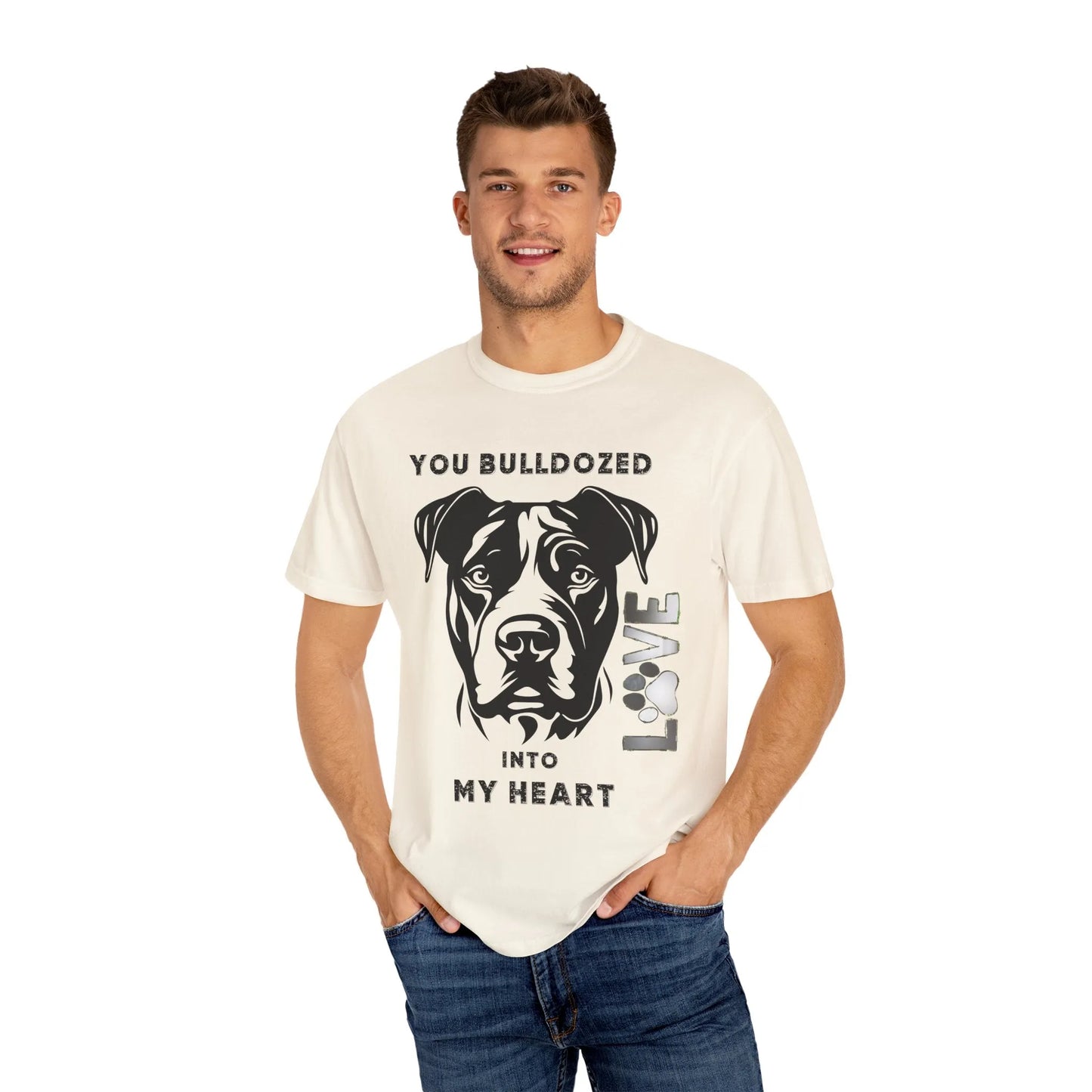 Love Bulldog Unisex T-Shirt, Perfect for Dog Lovers, Pet Owners, Animal Rescue, Gifts for Her, Birthdays, Everyday Wear