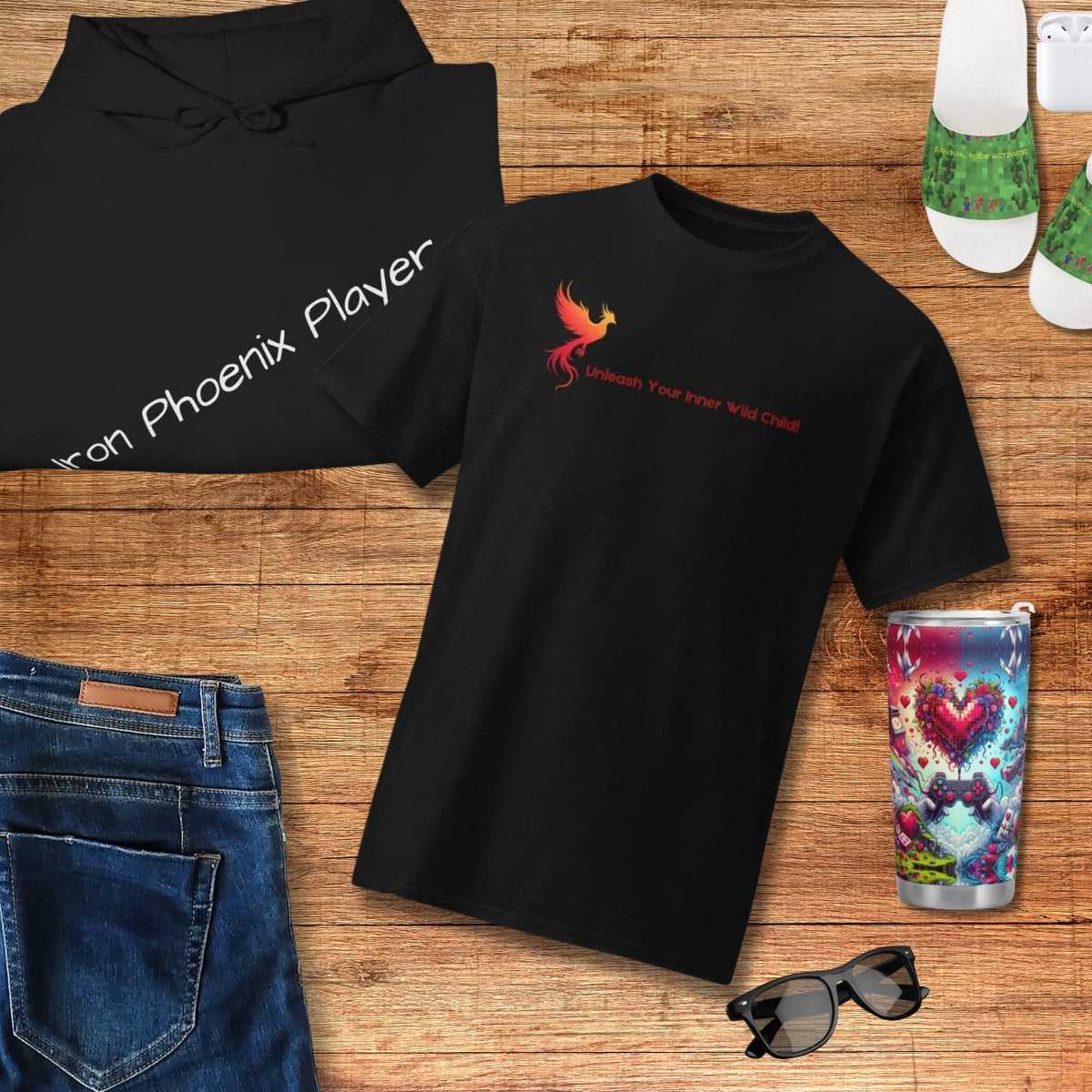 Phoenix T-shirt - Unisex Dry Blend Tee, Comfortable & Stylish - Iron Phoenix GHG