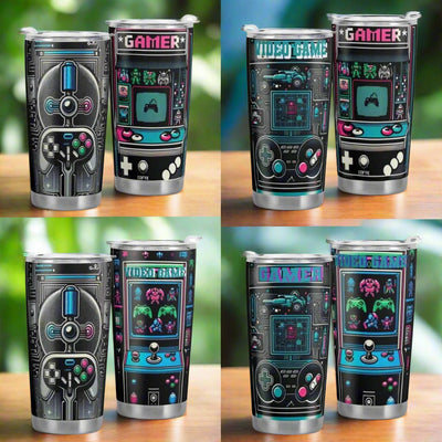 "Retro Arcade" Gamer Tumbler | Iron Phoenix GHG - Iron Phoenix GHG