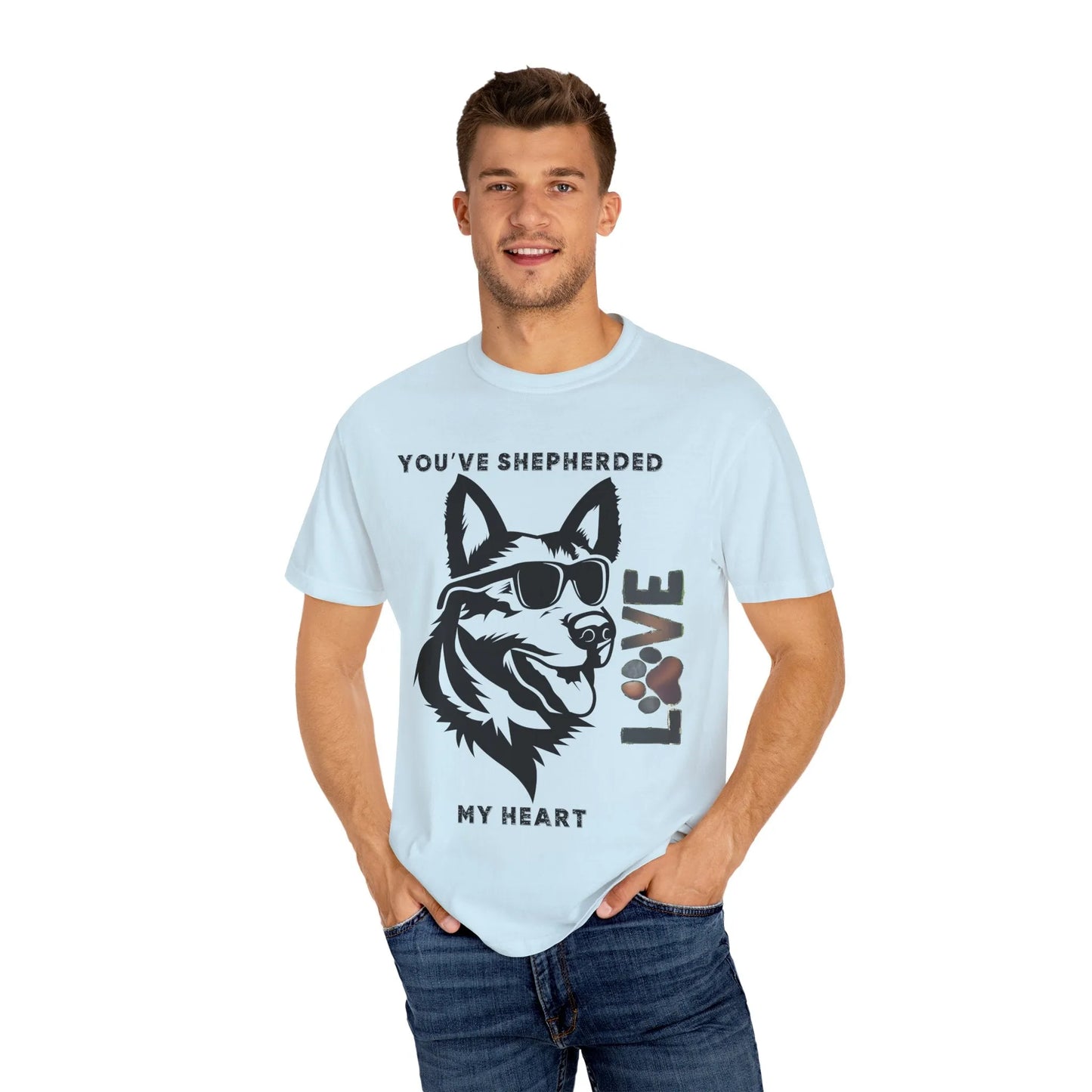 Cute Dog Lover T-shirt, Unisex Love T-shirt, Gift for Dog Owners, Custom Pet Shirt, Funny Dog Lovers Apparel