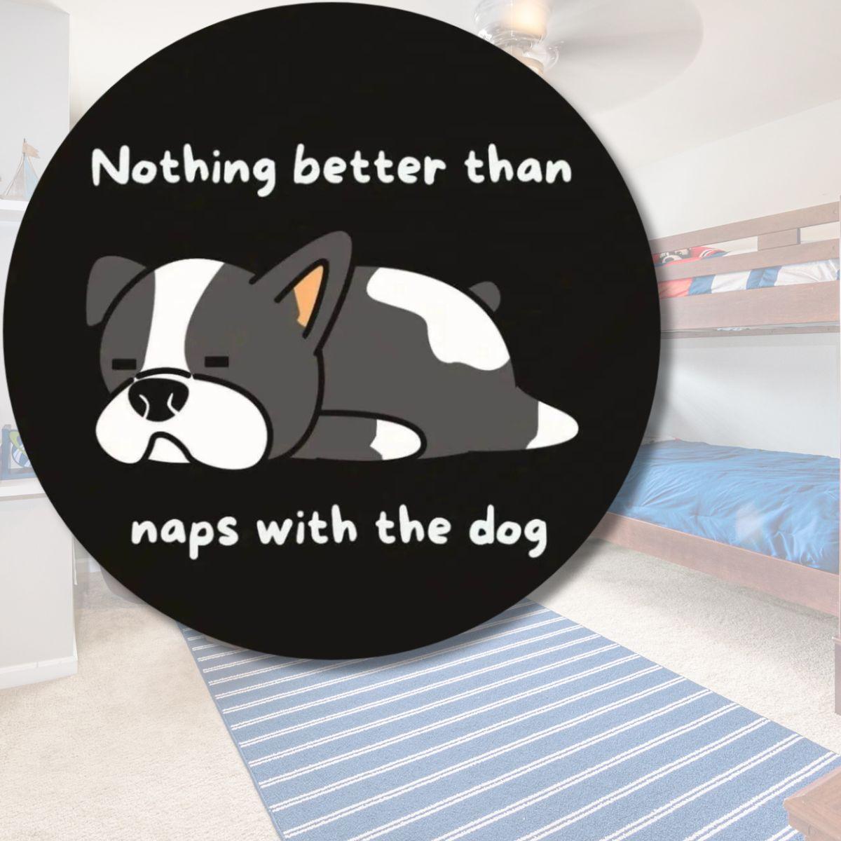 Dog Lover Wood Sign | Funny Naps with the Dog Home Decor - Iron Phoenix GHG