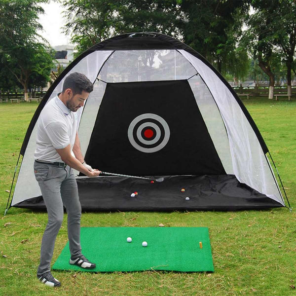 Golf Practice Net Tent | Indoor n Outdoor Hitting Cage - Iron Phoenix GHG