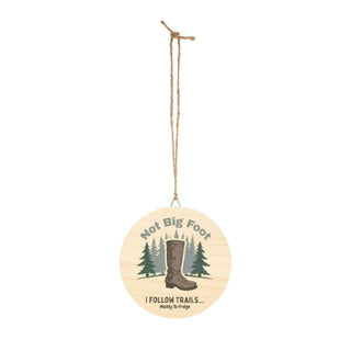 "I Follow Trails" Funny Hiking Sign| Iron Phoenix GHG - Iron Phoenix GHG
