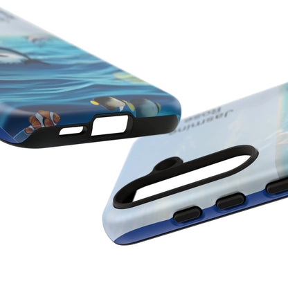 Personalized Phone Case with Dolphin Design, Ocean Vibes, Customizable Gift, Beach Lover Accessory, Ideal for Birthdays, Summer