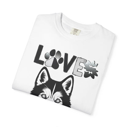 Love Got Me Howlin' Unisex T-Shirt, Cute Dog Lover Tee, Pet Owner Gift, Animal Rescue Shirt, Casual Everyday Wear, Gift for Dog Lovers
