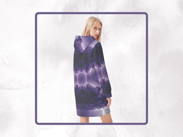 "Cosmic Sprite" Celestial Hoodie Dress | Iron Phoenix GHG