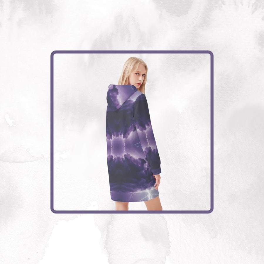 "Cosmic Sprite" Celestial Hoodie Dress | Iron Phoenix GHG - Iron Phoenix GHG