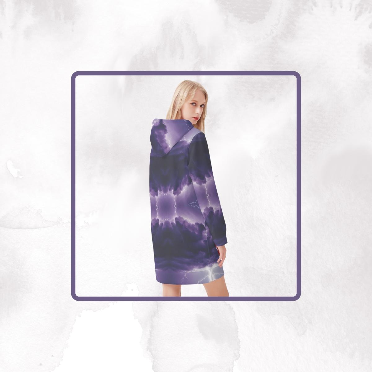 "Cosmic Sprite" Celestial Hoodie Dress | Iron Phoenix GHG - Iron Phoenix GHG