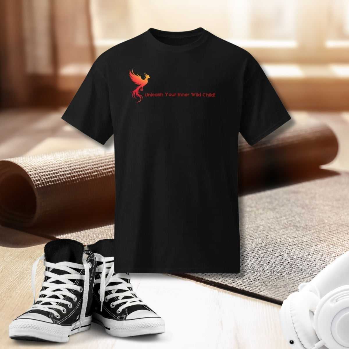 Phoenix T-shirt - Unisex Dry Blend Tee, Comfortable & Stylish - Iron Phoenix GHG