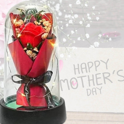 Everlasting Rose LED Plastic Dome Flowers Iron Phoenix GHG 2025 - Iron Phoenix GHG