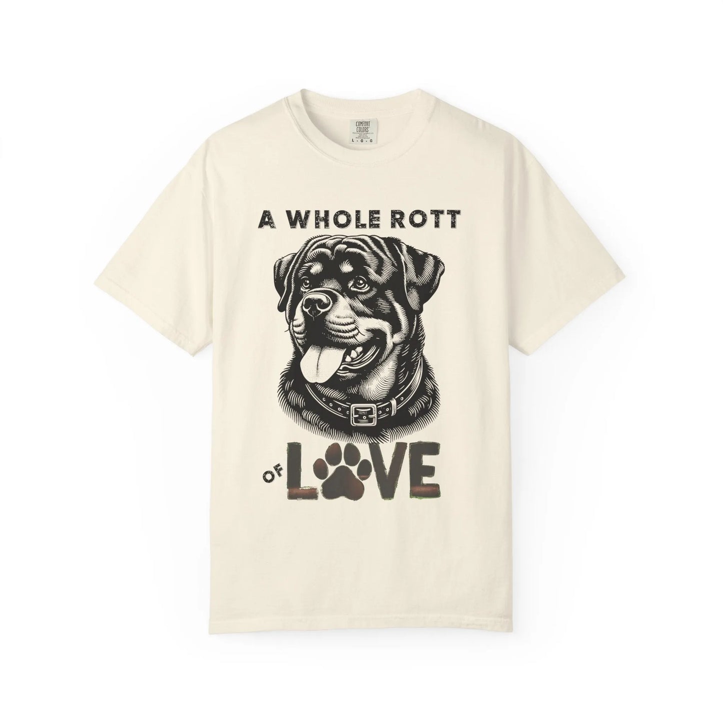 Rottweiler Love T-Shirt, Unisex Pet Lover Tee, Cute Dog Lover Gift, Dog Mom Shirt, Animal Adoption Awareness Clothing