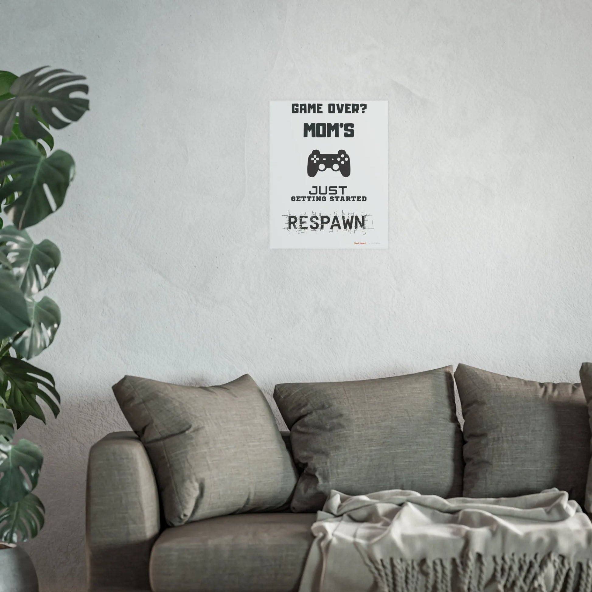 Gaming Mom Poster - Fun Wall Art for Gamers, Motivational Decor - Iron Phoenix GHG
