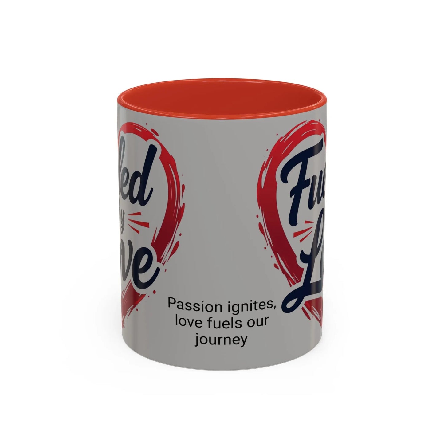 Fueled by Love Coffee Mug - Perfect for Gifts, Romantic Mug, Wedding Gift, Anniversary, Coffee Lovers, Heart Design