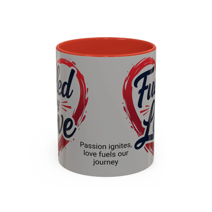 Fueled by Love Coffee Mug - Perfect for Gifts, Romantic Mug, Wedding Gift, Anniversary, Coffee Lovers, Heart Design