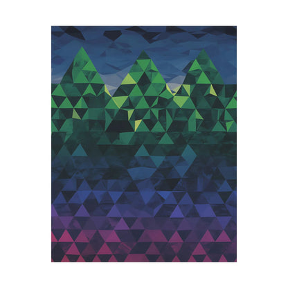 Abstract Mountain Matte Vertical Poster 2025 - Iron Phoenix GHG
