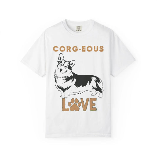 Corg-Eous Love T-Shirt, Cute Dog Lover Gift, Pet Owner Apparel, Animal Lover Tee, Perfect for Birthdays, Everyday Wear