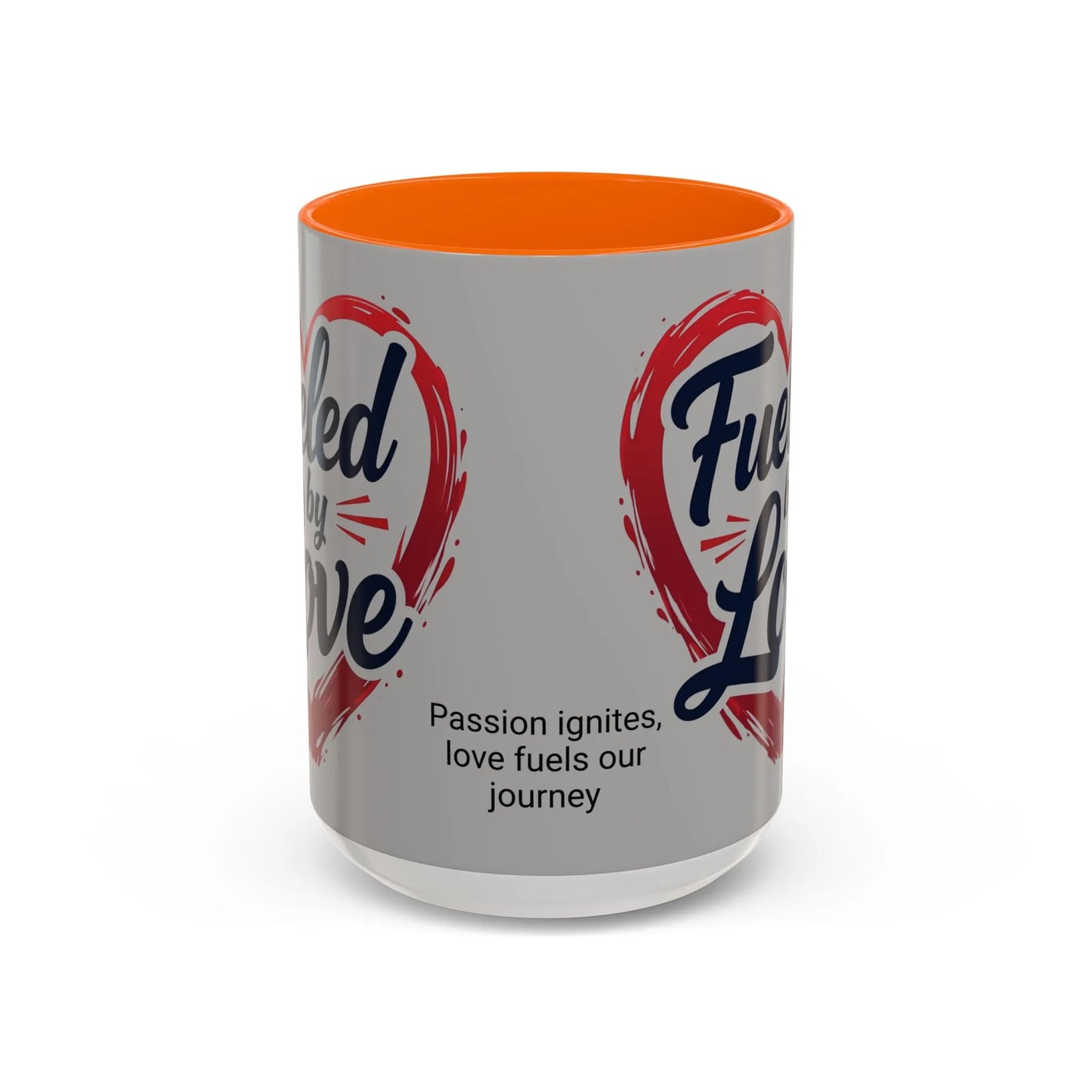 Fueled by Love Coffee Mug - Perfect for Gifts, Romantic Mug, Wedding Gift, Anniversary, Coffee Lovers, Heart Design