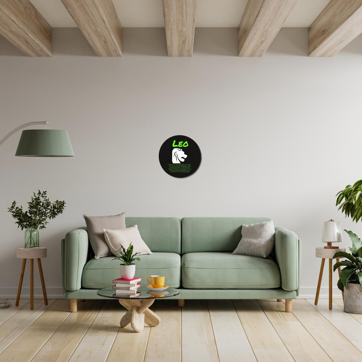 Leo Zodiac Wood Sign | Funny Astrology Home Decor Gift - Iron Phoenix GHG