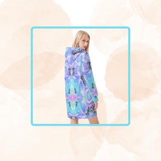 "Cosmic Sprite" Celestial Hoodie Dress | Iron Phoenix GHG - Iron Phoenix GHG