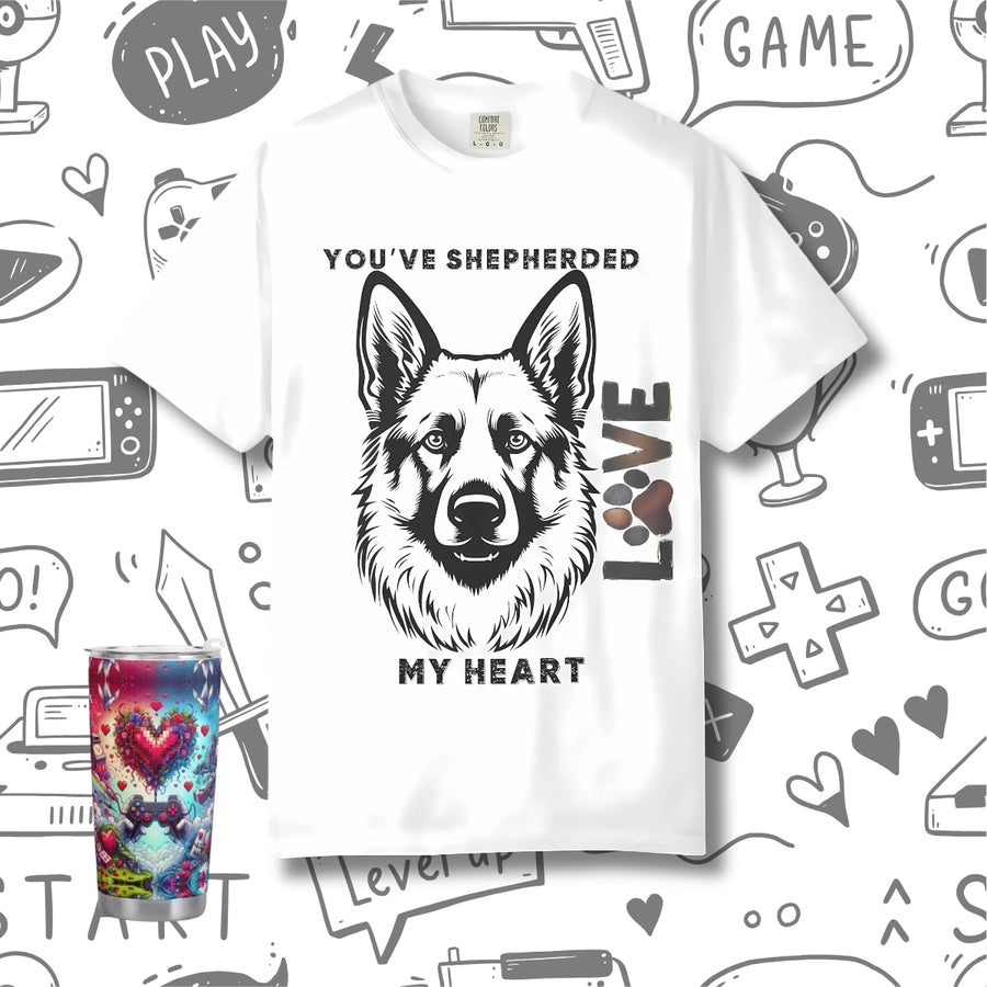 Shepherd Dog T-shirt - Cozy Unisex Tee, Pet Lover Gift - Iron Phoenix GHG