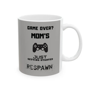 Gamer Mom Mug - "Game Over, Mom's Just Getting Started" - Mother's Day Gift - Iron Phoenix GHG