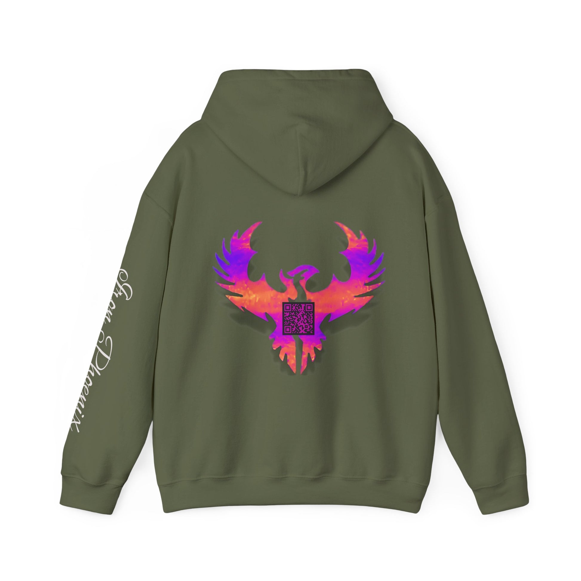 Gamer Phoenix Hoodie, Etsy QR, Cozy Gaming Wear