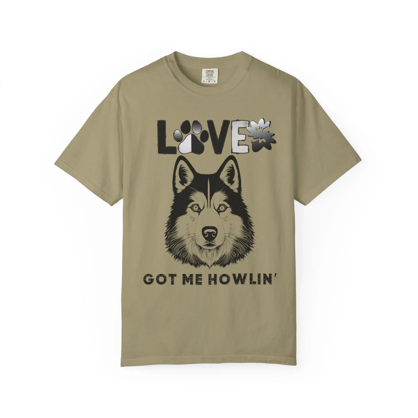 Love Got Me Howlin' Unisex T-Shirt, Cute Dog Lover Tee, Pet Owner Gift, Animal Rescue Shirt, Casual Everyday Wear, Gift for Dog Lovers