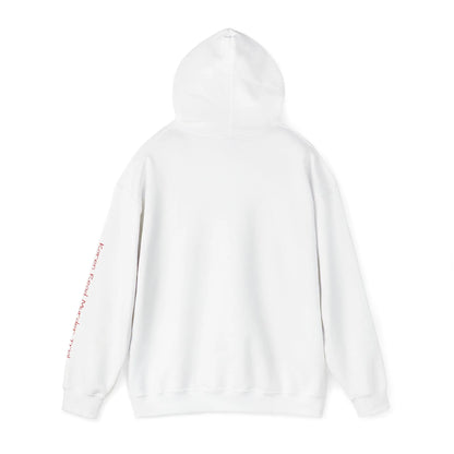 Judge bed sarcastic hoodie in red writing, Funny Unisex Heavy Blend Sweatshirt, Sarcasm Hooded Jumper, Sarcastic Pullover, Red Script