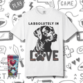 Black Lab T-shirt - Labsolutely In Love Comfort Tee - Image 2