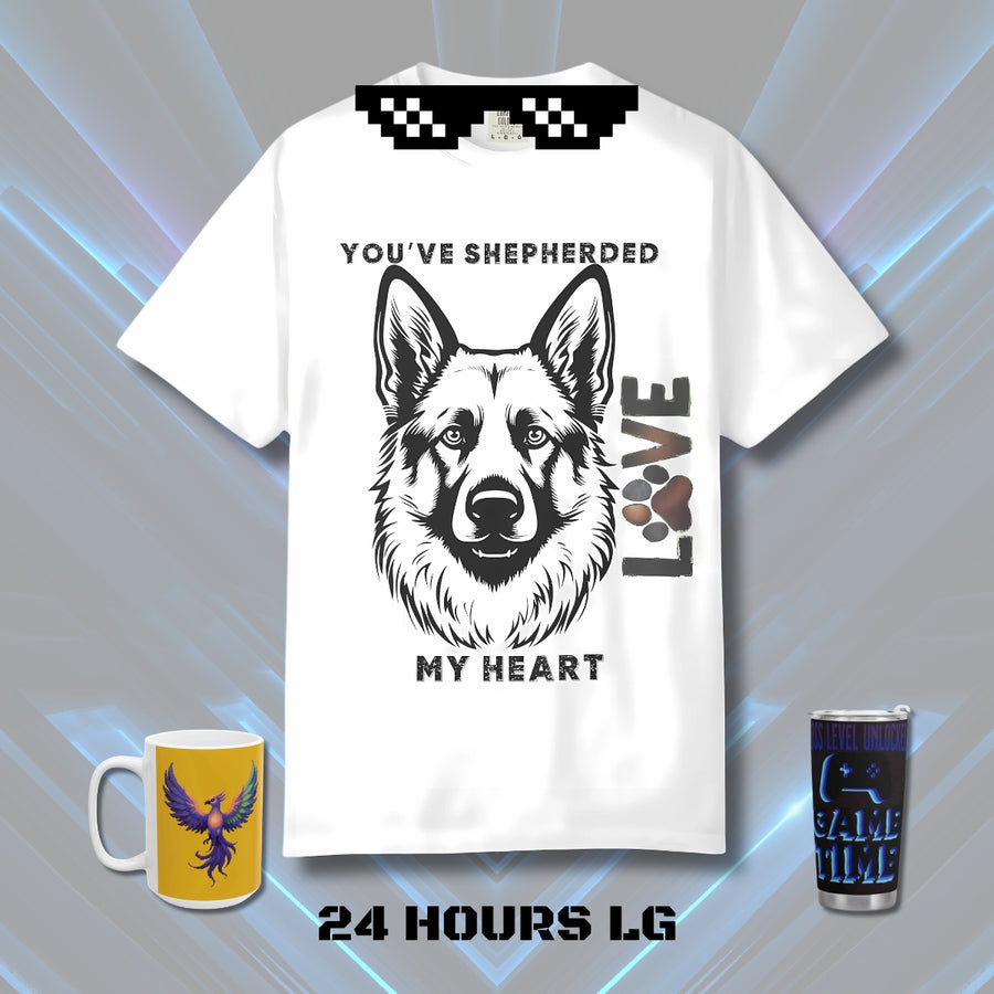 Shepherd Dog T-shirt - Cozy Unisex Tee, Pet Lover Gift - Iron Phoenix GHG